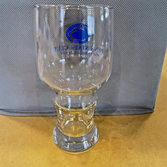 Penn State Nittany Lions Wine Glass Goblet Paperweight Set LEHIGH COUNTY CLUB - Picture 5 of 7